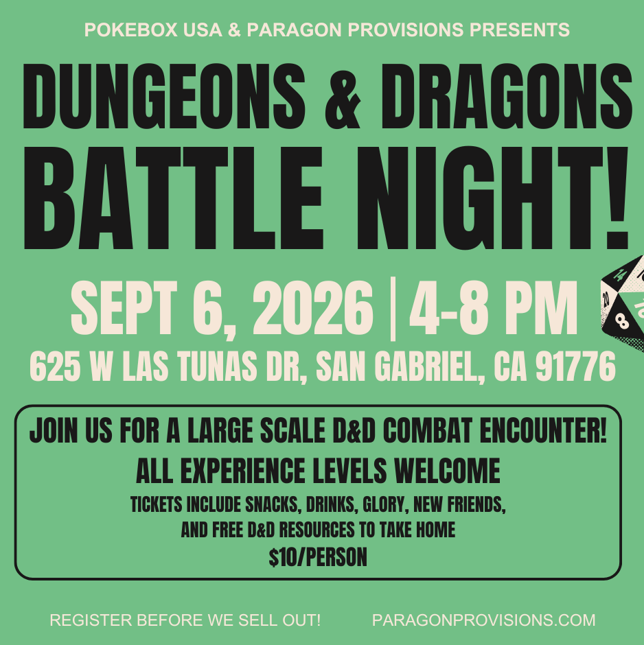 D&D Halloween Battle Night Event! (October 25, 2026 - Los Angeles, CA)