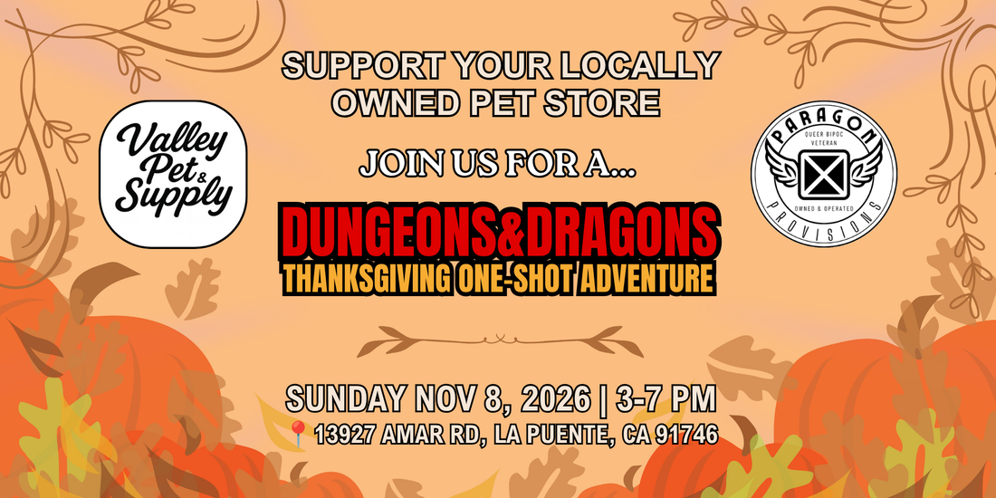 D&D Thanksgiving One-Shot Adventure (Sunday Nov 8, 2026; 3-7pm PDT)
